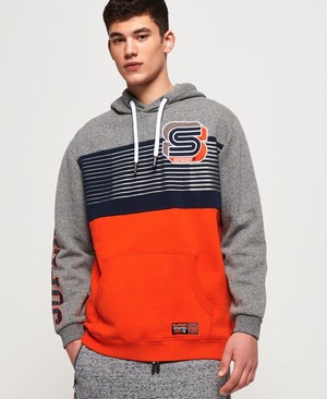 Superdry Podium Férfi Kapucnis Pulóver Szürke | OJIDN8392